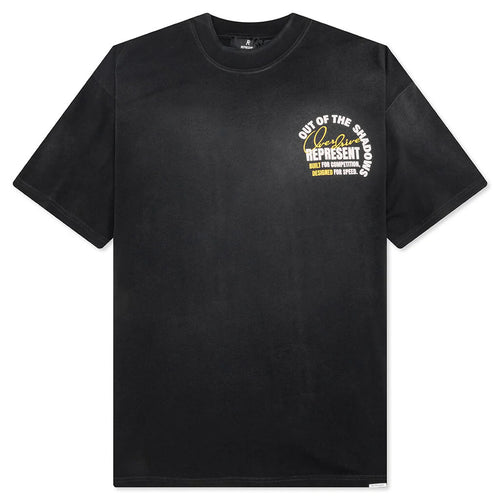 Out Of The Shadows T Shirt Stained Black