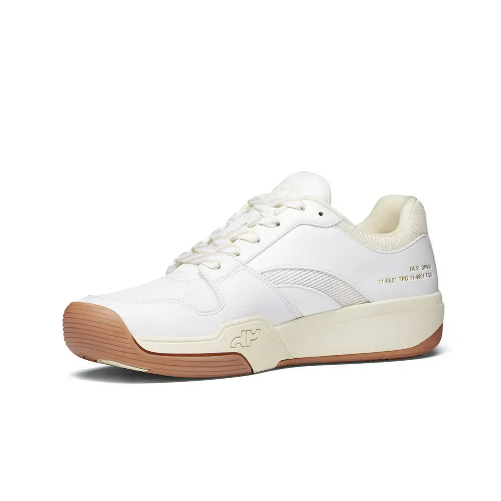 DAPS DESI Low White Cream Mens Pickleball Shoes