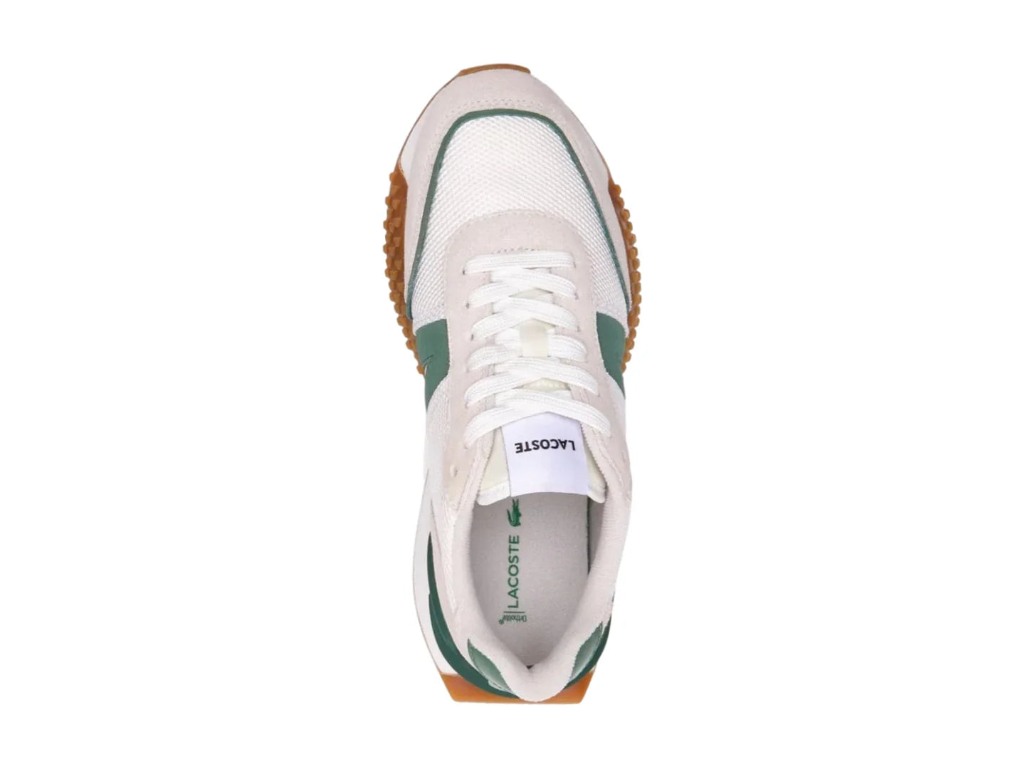 Tenis Lacoste L Spin Deluxe Blanco y Verde para Mujer