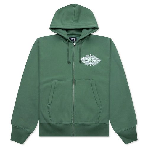 Mantra Zip Hoodie Green