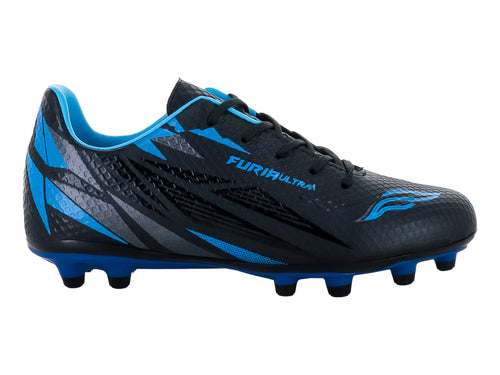 Tenis de Fútbol Furia 1023 Negro Azul para Niño