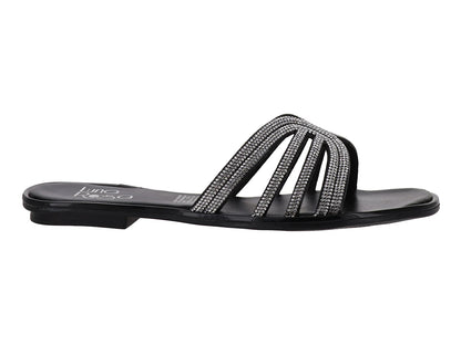 Sandalias Luna Rosa Negras para Mujer