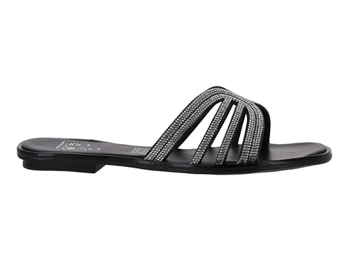 Sandalias Luna Rosa Negras para Mujer