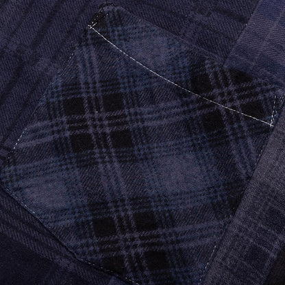 Flannel Shirt 7 Cuts Shirt Over Dye Purple