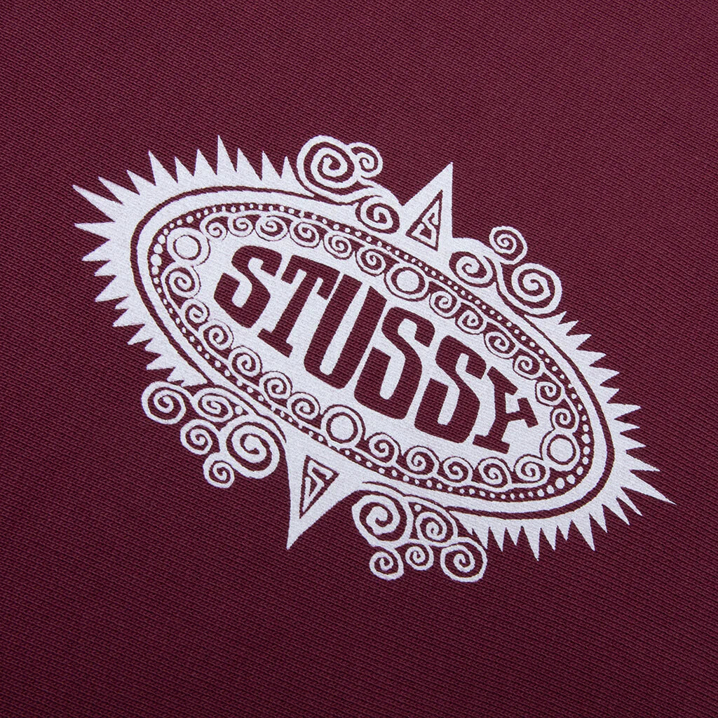Mantra Zip Hoodie Burgundy