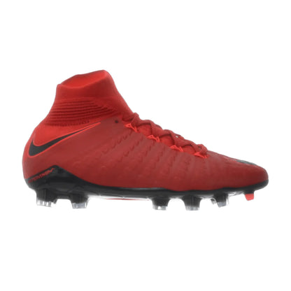 Nike Kids Jr Hypervenom Phantom III Dynamic Fit FG Firm Ground Soccer Cleats Red Black Crimson