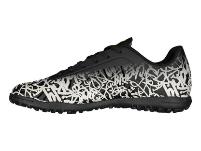 Tenis de Fútbol Charly Negro Blanco Amarillo para Hombre