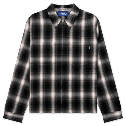 Brushed Flannel Shirt Jacket Green Multi