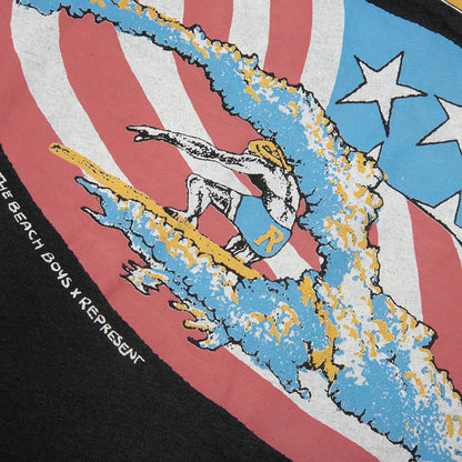 Represent x Beach Boys Americas Band T Shirt Stained Black