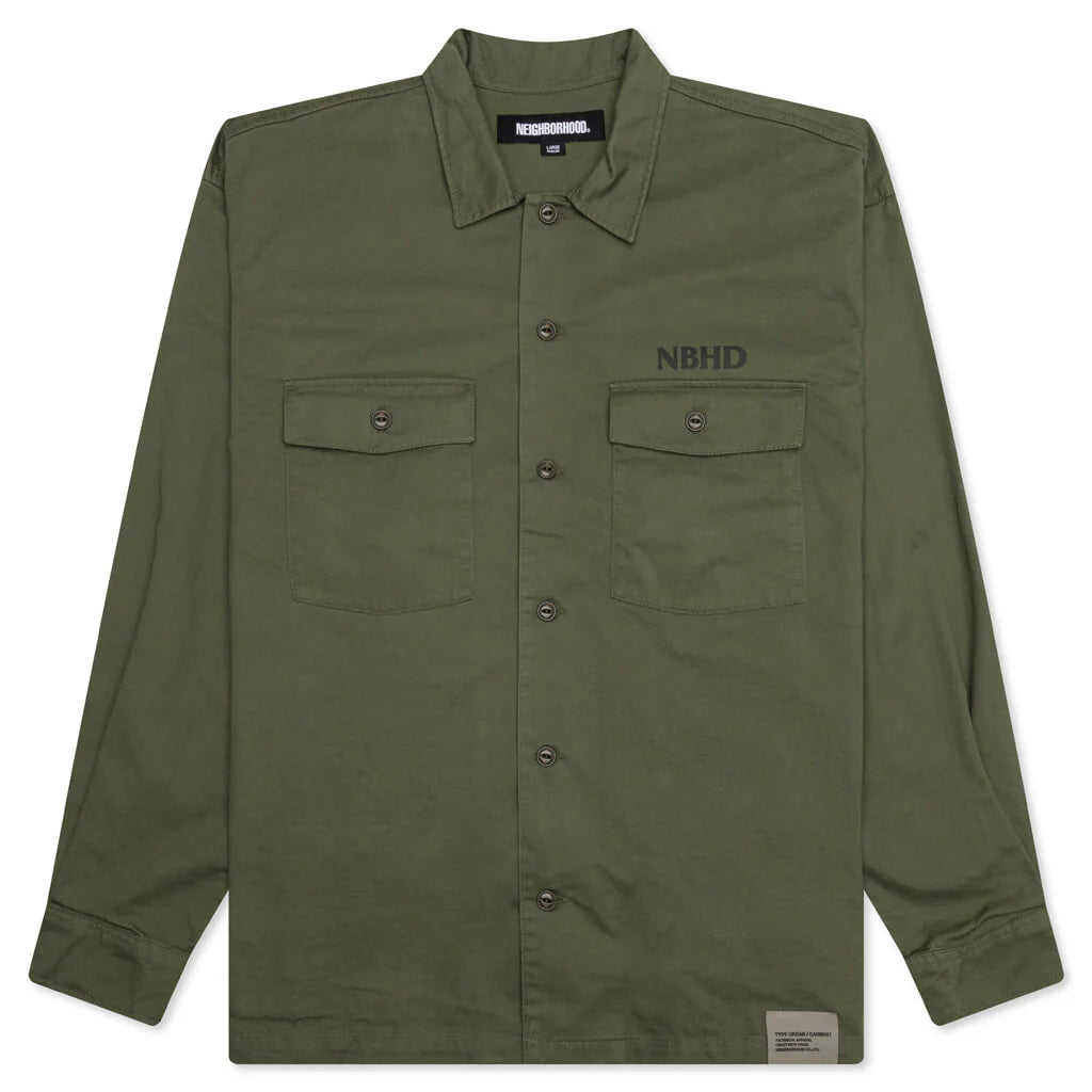 BDU Shirt L S Olive Drab