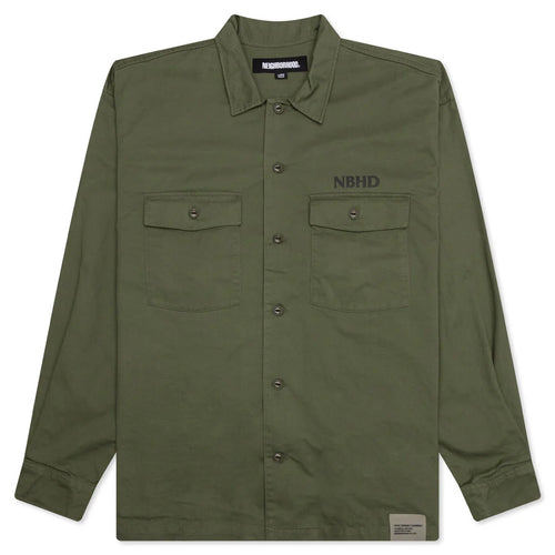 BDU Shirt L S Olive Drab
