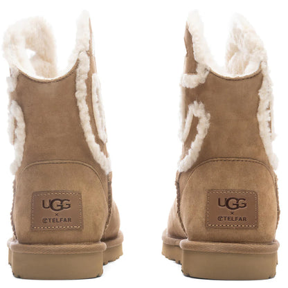 UGG x Telfar Logo Mini Boot Chestnut