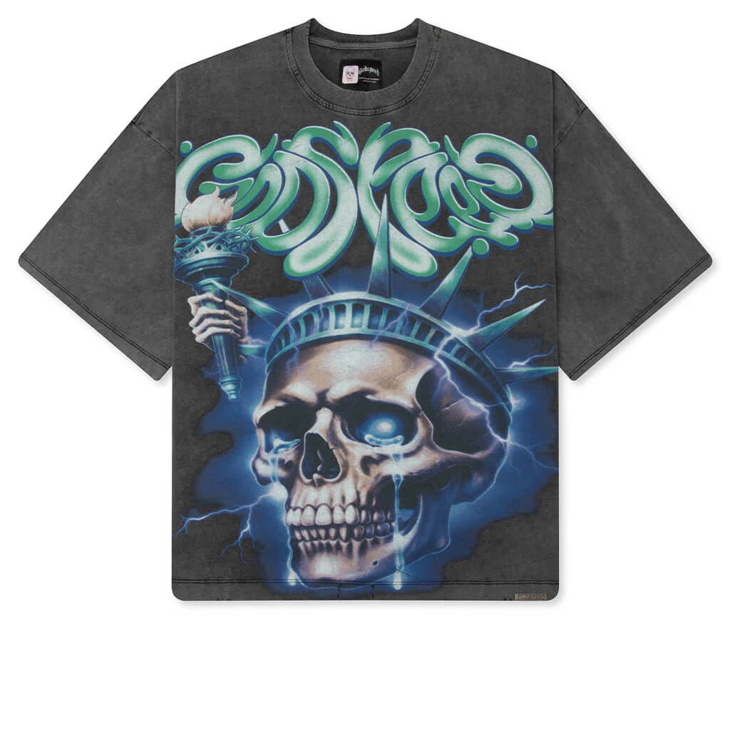 Liberty Tears T Shirt Grey Wash
