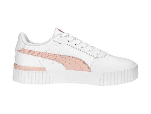 Tenis PUMA Carina 20 Blanco y Rosa para Niña