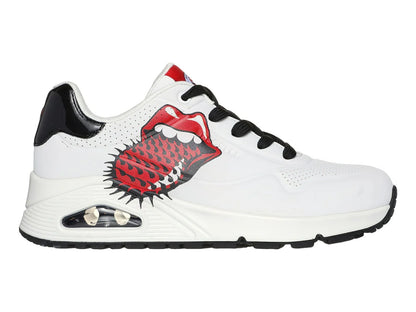 Tenis Skechers One X Rolling Stones Blanco para Mujer