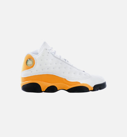 Air Jordan 13 Retro Del Sol Grade School Lifestyle Shoe White Yellow
