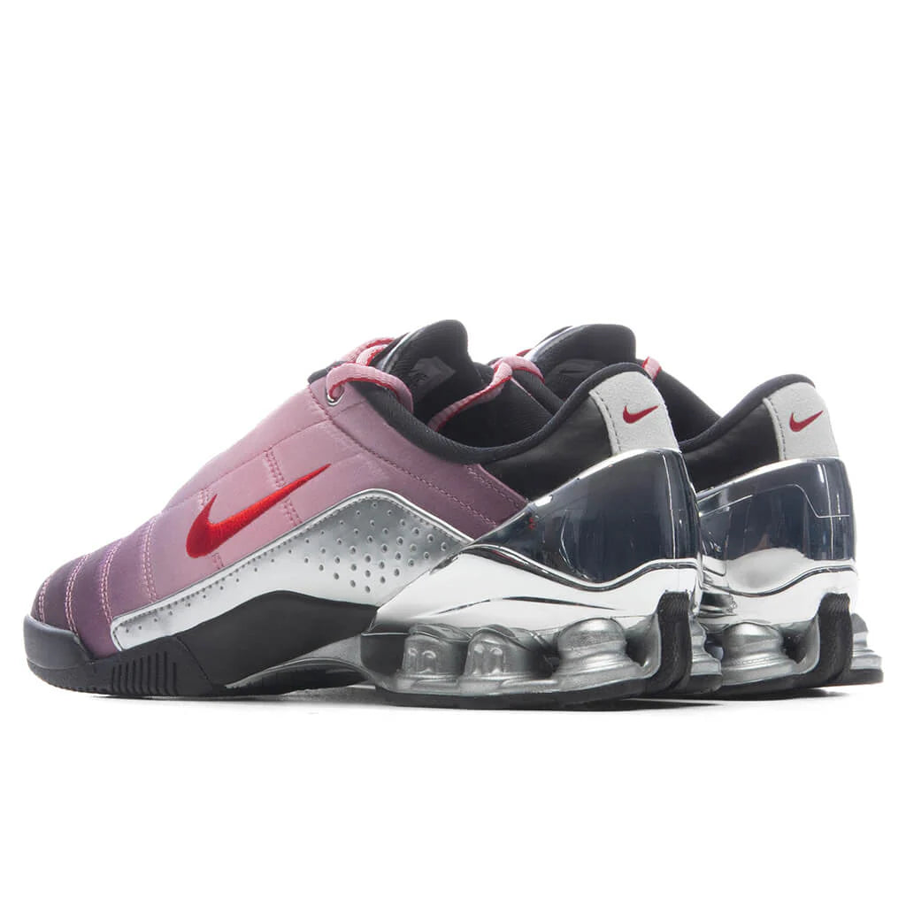 Womens T90 Shox Magia SP x Forget me nots Shy Pink University Red Black