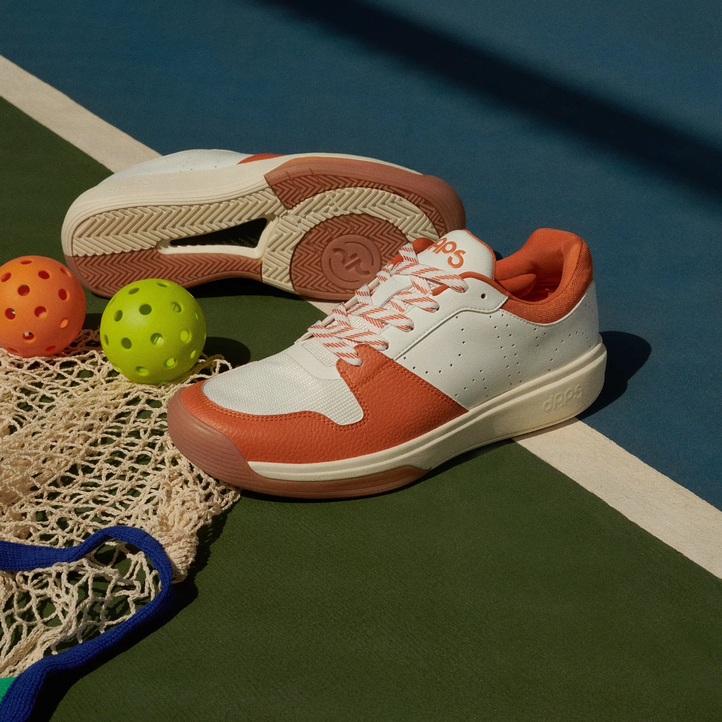 DAPS DESI Low Burnt Orange Mens Pickleball Shoes
