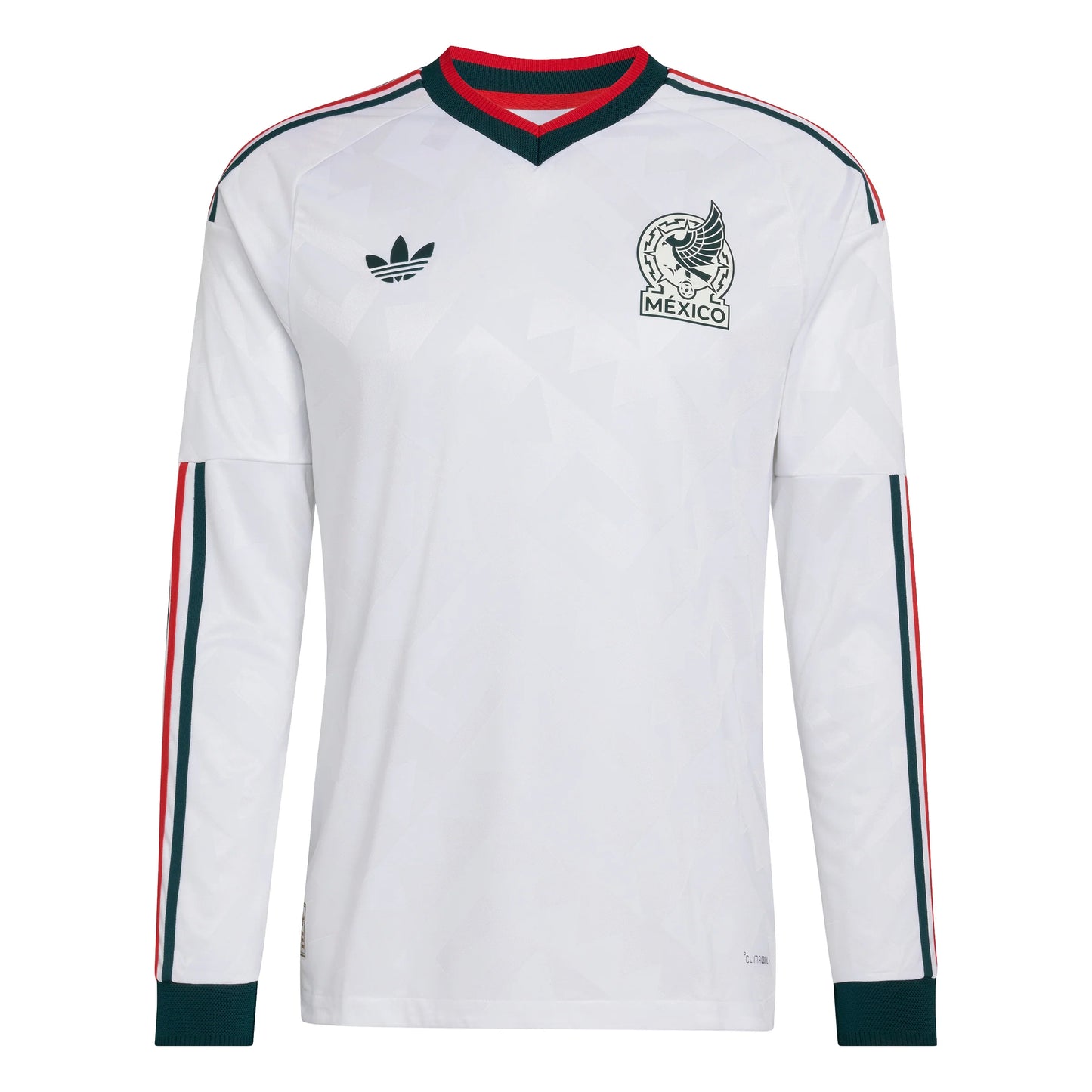 adidas Mexico Away Authentic Long Sleeve Mens Soccer Jersey 2026 White