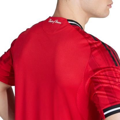 adidas Manchester United Home Authentic Mens Soccer Jersey 25 26 Red