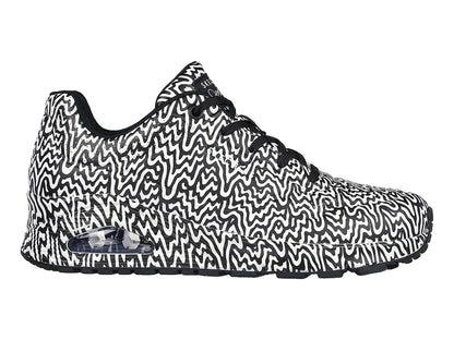 Tenis Skechers One Negro y Blanco para Mujer