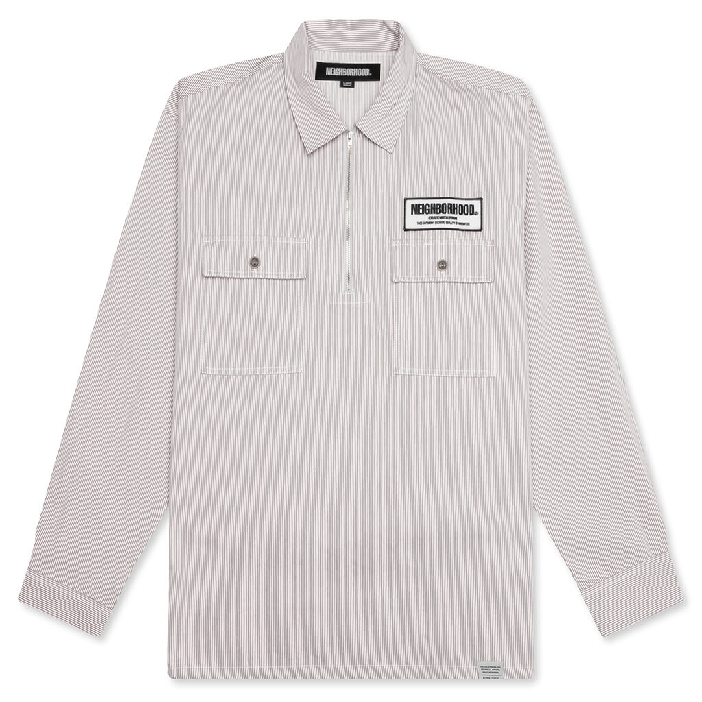 Classic Work L S Pullover Shirt Beige