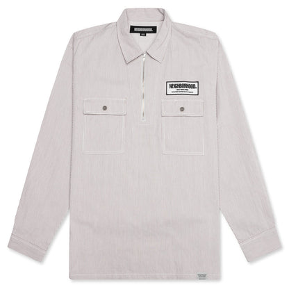 Classic Work L S Pullover Shirt Beige