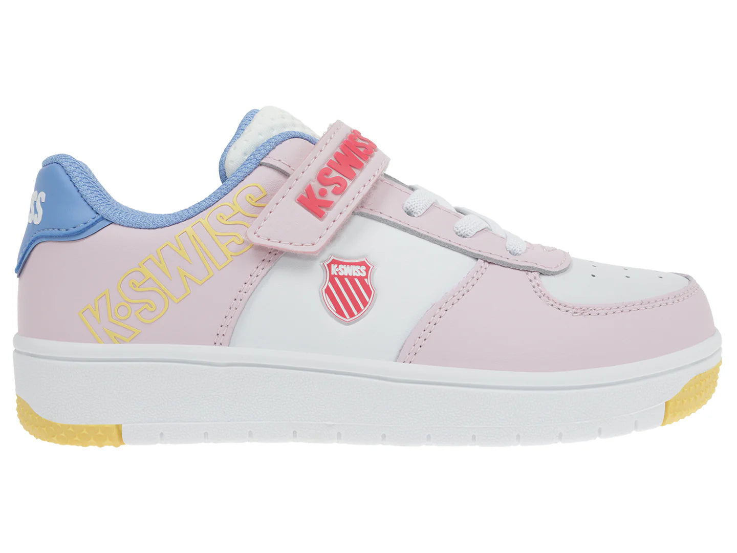 Tenis K Swiss Salt Blanco y Rosa para Niña