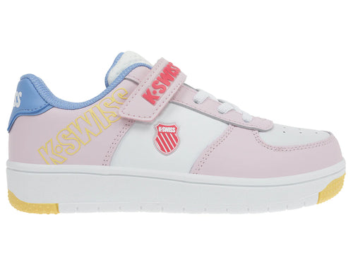 Tenis K Swiss Salt Blanco y Rosa para Niña
