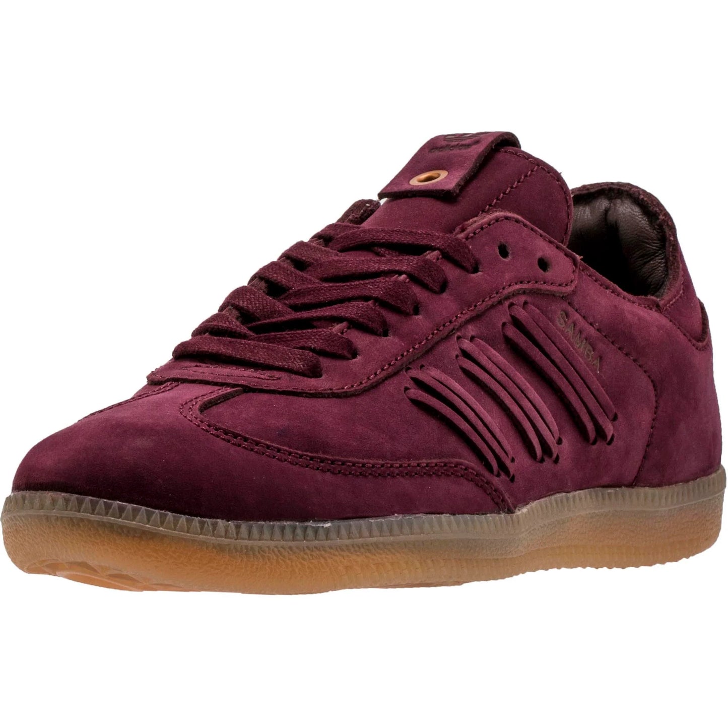 Deep Hue Samba WomenS Deep Hue Maroon Burgundy Gum