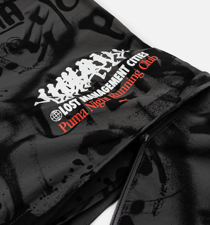 Lost Management Cities All Over Print Mens Pant Black Grey
