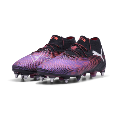 PUMA Future 8 Ultimate Mxsg Spft Ground Soccer Shoes Black White Glowing Red