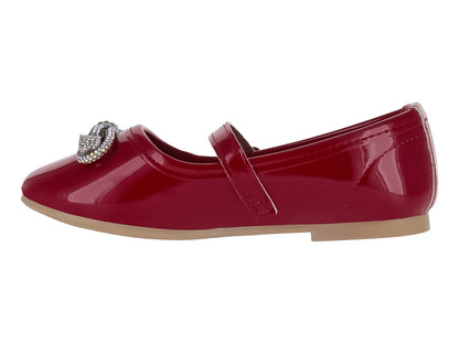 Zapatos Planos de Charol Rojo 4EVER para Niña