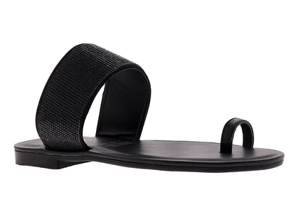 Sandalias Donova Charol Negro para Mujer