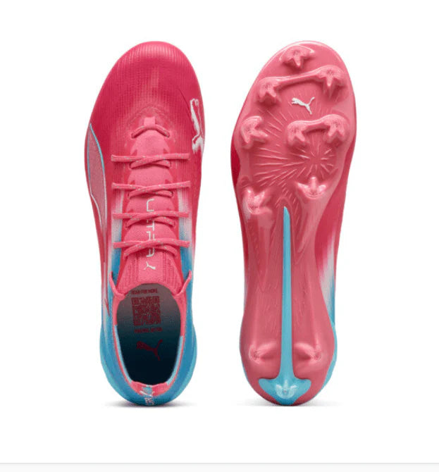 PUMA Ultra 6 Ultimate Re Charge FG AG Firm Multi Ground Soccer Cleats Blue Pink