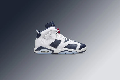 Air Jordan 6 Retro GS Olympic White Varsity Red Midnight Navy