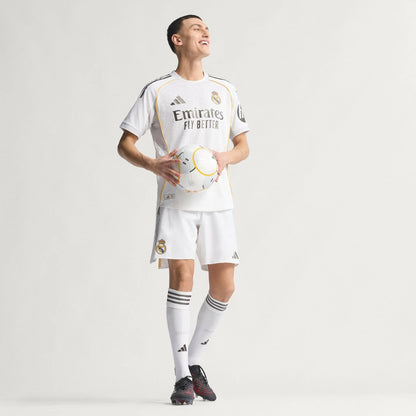 adidas Real Madrid Home Authentic Mens Soccer Jersey 25 26 White