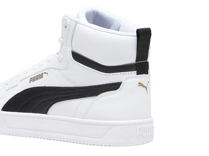 Tenis PUMA Caven 20 Mid Blanco Negro y Oro para Hombre
