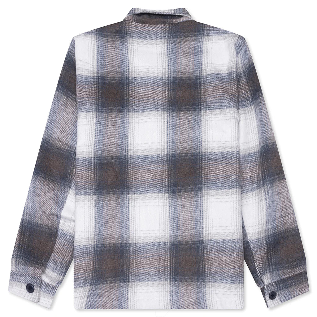 Wordmark Zip Shirt Slate