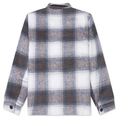 Wordmark Zip Shirt Slate