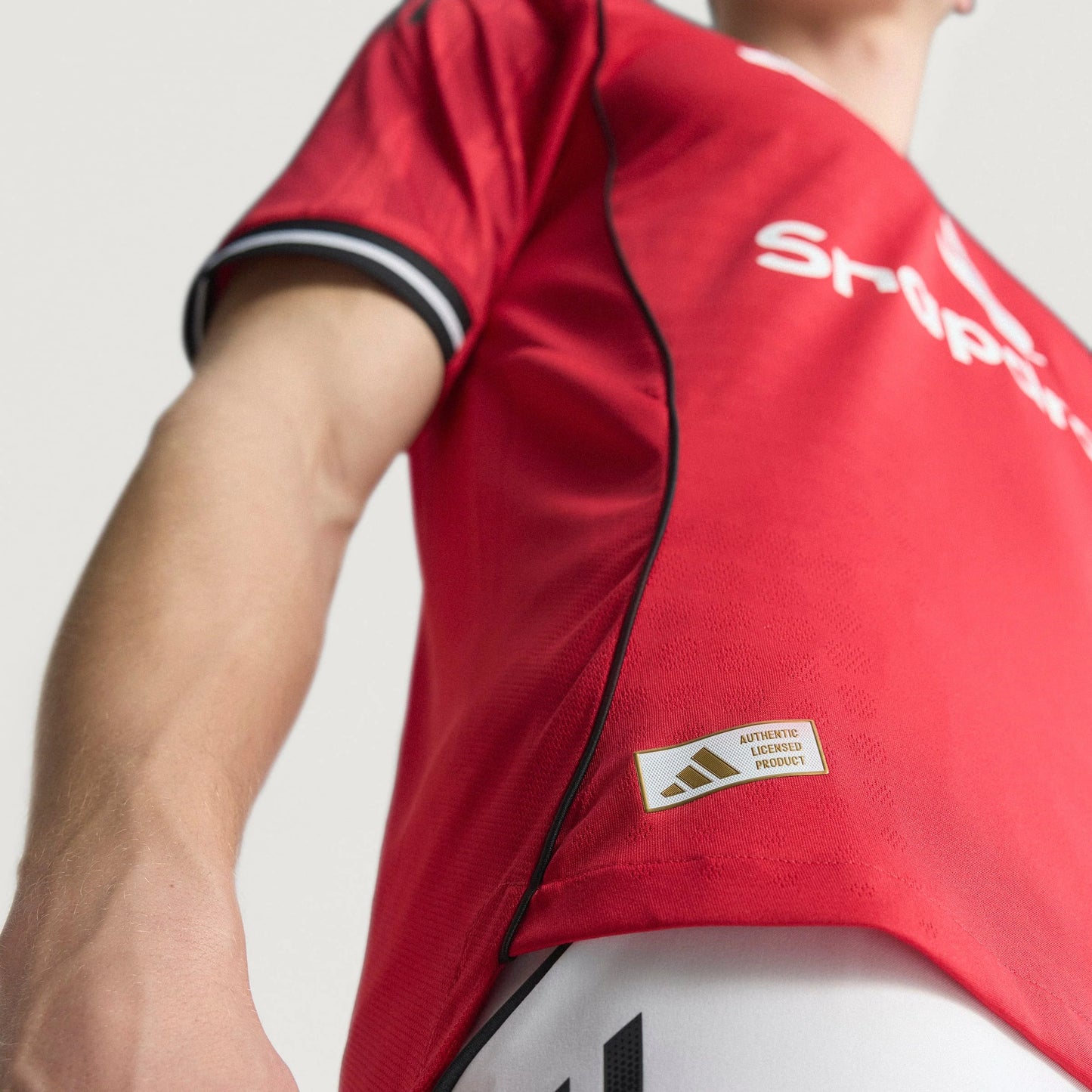 adidas Manchester United Home Authentic Mens Soccer Jersey 25 26 Red