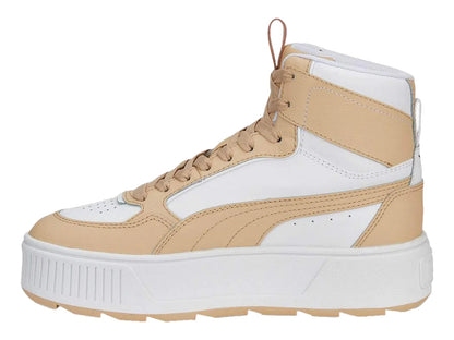 Tenis PUMA Karmen Rebelle Mid Blanco y Beige para Mujer