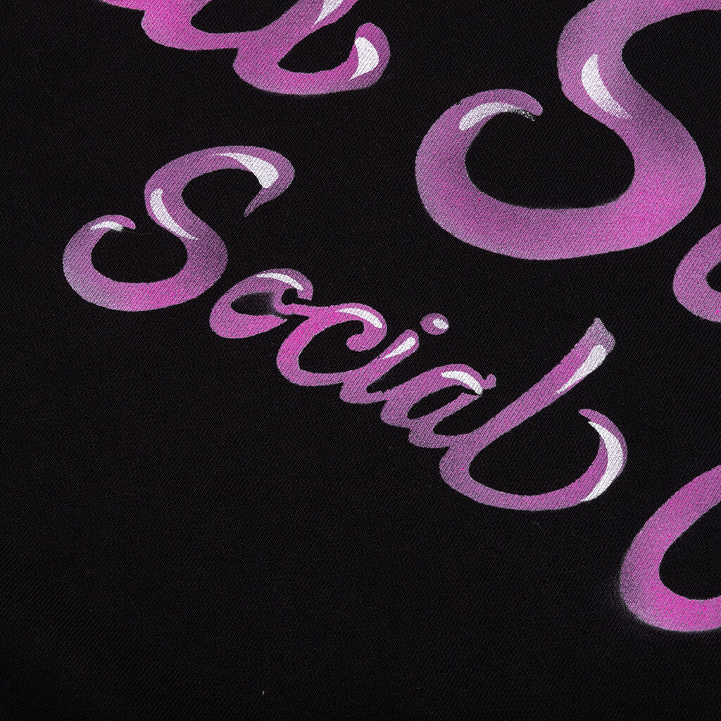 Airbrushed Hoodie Black