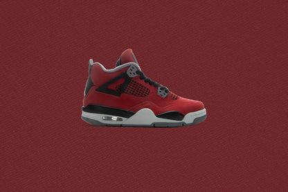 Air Jordan 4 Retro Toro Bravo GS Fire Red White Black Cement Grey