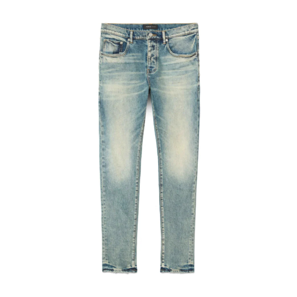 Purple Skinny Electric Tint Denim -  Washed Light Blue