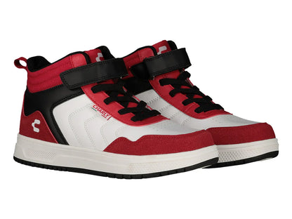 Tenis Charly Blanco Rojo Negro para Niño