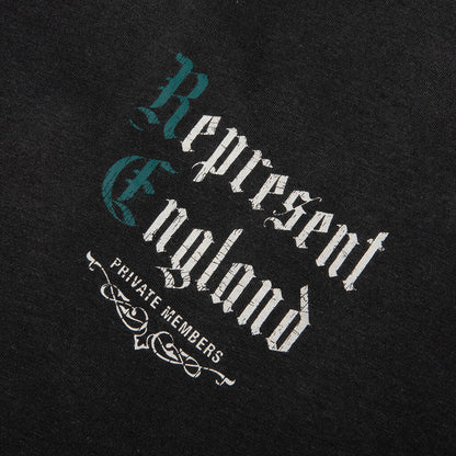 Private Members T Shirt Stained Black