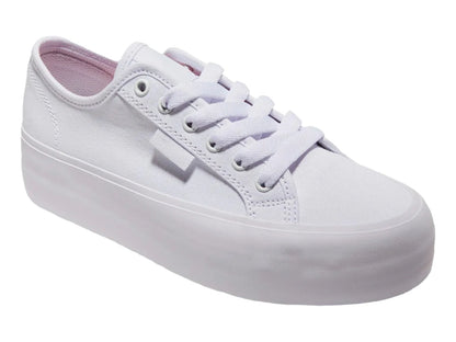 Tenis DC Shoes Manual Platform Blancos para Mujer