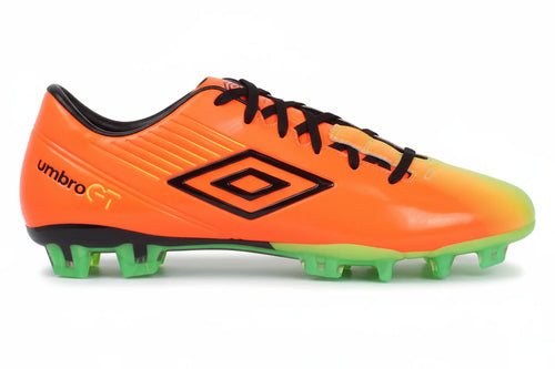 Umbro GT II Pro A FG Firm Ground Soccer Cleats Orange Green