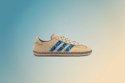 Adidas Originals x Clot Gazelle by EC Linen Khaki Light Blue Blue Bird